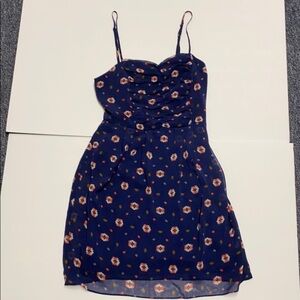 Mimi chica blue spaghetti strap dress